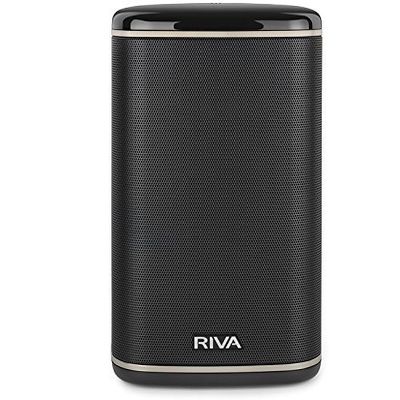 RIVA Upgraded Arena Wi-Fi Bluetooth Hi-Fi Speaker, 6 Drivers, 50W, Multiroom Music System, Supports Airplay 2, Chromecast, Spotify, Tidal and More Streaming (Black)
