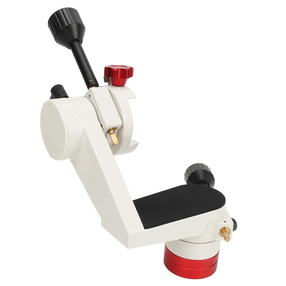 Gonetre Telescope and accessories Altazimuth Telescope Mount 360 Adjustment 3/8in Thread Aluminum Alloy Micro Motion PTZ Mount for Astronomy Stargazing Bird Watching 30 * 23 * 13CM