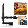 HAFOKO Heavy-Duty Motorcycle Clamp Mount Kit Bike Handlebar Holder with 59" Invisible Selfie Stick for Insta 360 X-X Compatible for DJI Osmo 360 Motorbike Double Clamp for UTV Boat Video view 1