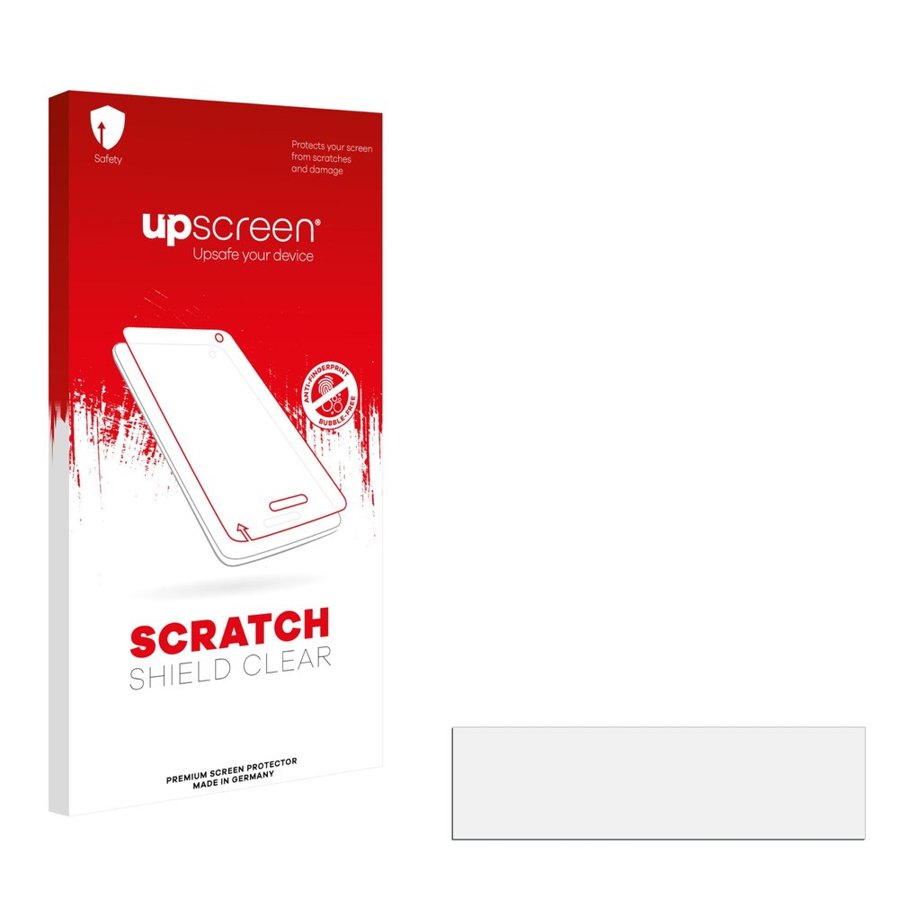 upscreen Scratch Shield Screen Protector compatible with GQ Electronics GMC-320 Plus Geiger Mller counter - HD-Clear, Anti-Fingerprint