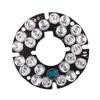 Srutueo CCTV Camera 10Mil 90 Degree Red 5mm 24 LED Bulb IR Infrared Lamp Board, Black, 119965 view 2