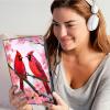 Case for 6" Kindle Paperwhite (10th Generation, 2018 Release),Slim Soft Shockproof TPU Silicone Protective Back Shell Case for Amazon Kindle Paperwhite E-Reader,Red Birds Pink Flowers view 4