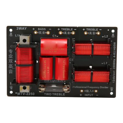 400W 3 Way Frequency Divider, Stable, Improved Sound Quality, Speaker Crossover Filters, with PCB Board, for Hi Fi Audio Systems
