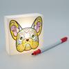 IQ Zoolight DIY Create Your Own Coloring Night Light Craft Kit - Bulldog (ZNBD), 3.5 inches x 3.5 inches, Color Changing view 3
