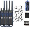 Motorola Solutions, Talkabout T802, Portable FRS Two Way Radio 4 Pack Walkie Talkies Blue/Black 22 Channels 4 PTT Curl Earpieces view 1