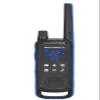 Motorola Solutions, Talkabout T802, Portable FRS Two Way Radio 4 Pack Walkie Talkies Blue/Black 22 Channels 4 PTT Curl Earpieces view 2
