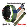 UnterFoce 22 26MM Nylon Watchband Strap fit for Garmin Fenix 7/7Pro/7X/6X/6 Pro/5X/5 Plus/Epix/Instinct(Pink,Quick fit 26mm) view 2