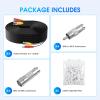 BNC Cable 4 Pack 50 Feet Atuinctv Security Camera Cable,CCTV Video Power Cable Wire for Surveillance Camera DVR Systems with 8pcs Connectors and 100pcs Cable Clips-Black view 4