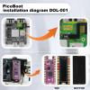 Yunseity for Pi Picoboot FPC Cable, FPC Cable with 3 Silicone Thermal Pads, Pi Gaming Compatibility, with Bendable Tape, Data Stability view 3