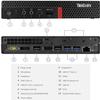 Lenovo ThinkCentre M75q-1 Tiny Desktop Computer - AMD Ryzen 5 3400GE 3.30 GHz - 8 GB RAM DDR4 SDRAM - 256 GB SSD - Windows 11 (Renewed) view 4