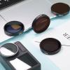 Action Camera Lens Filter, CPL ND8 ND16 ND32 Filter Set, Magnetic Optical Glass, Aluminum Alloy Frame, Silicone, for Osmo Action3 view 3