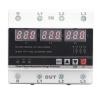 63A 3 Phase Adjustable Voltage Protector with Automatic Reset, Over Under Voltage, LED Display, DIN Rail Mounting AC120V300V view 1