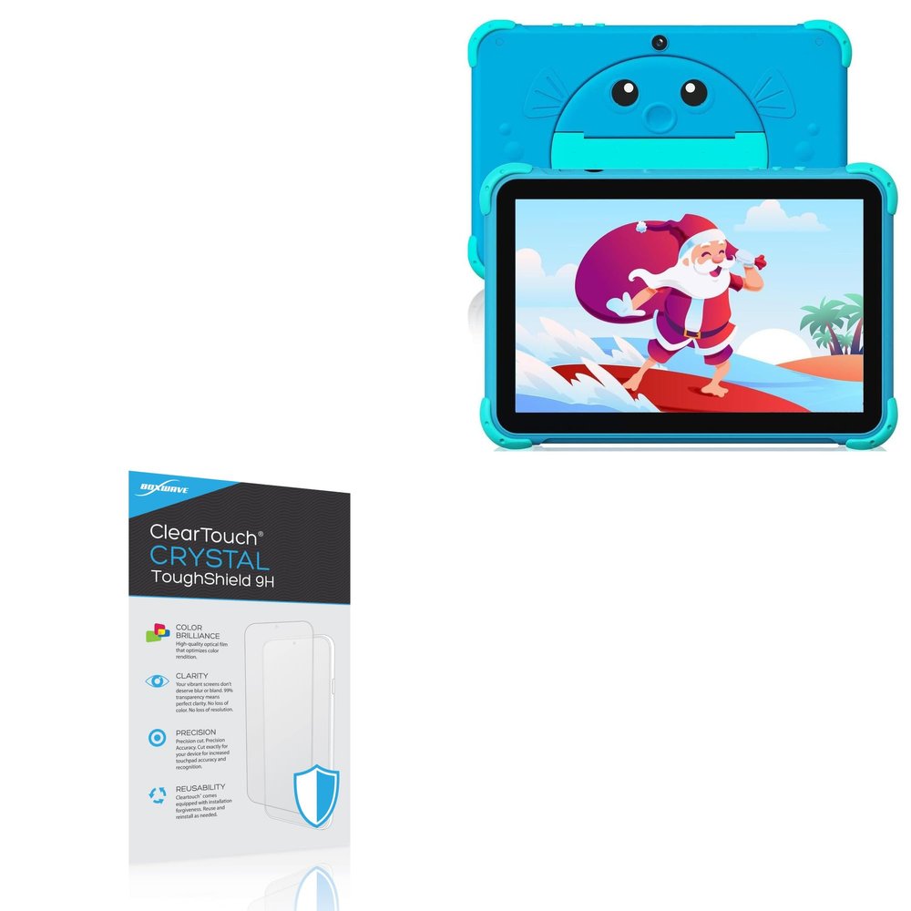 BoxWave Screen Protector Compatible with YINOCHE Y101 Kids Tablet (10.1 in) - ClearTouch Crystal ToughShield 9H (2-Pack), Clear 9H Tough Flexible Film Screen Protector