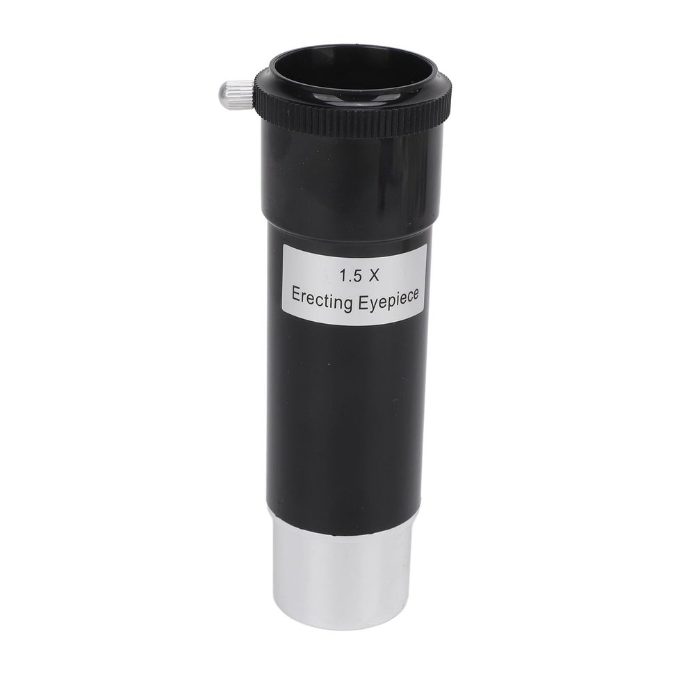 Barlow Lens, 1.25 inch Barlow Lens with Two Dust Cover, 1.5X Optical Glass Astronomical Telescope Accessories for Large Field Objects Observation