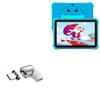 BoxWave Adapter Compatible with YINOCHE Y101 Kids Tablet (10.1 in) - MagnetoSnap PD Angle Adapter, Magnetic Charging Connector Device Saver - Metallic Silver view 1