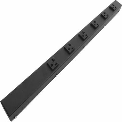 24 Hardwired Power Strip (NO Power Cord), 6 Vertical 20A Outlets (NEMA 5-20R, NOT Tamper Resistant), NO Ears (Without mounting tabs on Both Ends)