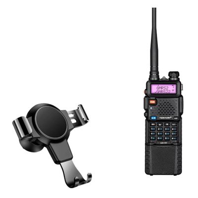 BoxWave Car Mount Compatible with Tidradio GM-5R - X-Switch Car Mount, Air Vent Mounted Holder Simple Minimal - Jet Black
