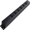16 Hardwired Power Strip (NO Power Cord), 6 Vertical 20A Outlets (NEMA 5-20R, NOT Tamper Resistant), with Ears (with mounting tabs on Both Ends) view 1