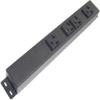 12 Hardwired Power Strip (NO Power Cord), 4 Vertical 20A Outlets (NEMA 5-20R, NOT Tamper Resistant), with Ears (with mounting tabs on Both Ends) view 1