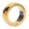 Smart Ring Health, Fashion Tech Ceramic Alloy Wearable Ring with LED Breath Light Charging Case, IP68 Smart Ring for Android for iOS (Gold) view 1
