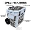 Skin Compatible with Yeti Roadie 32 Wheeled Cooler - Mono Hip Hop - Premium 3M Vinyl Protective Wrap Decal Cover - Easy to Apply | Crafted in The USA by MightySkins view 2