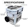 Glossy Glitter Skin Compatible with Yeti Roadie 32 Wheeled Cooler - Booming Box - Premium 3M Vinyl Protective Wrap Decal Cover - Easy to Apply | Crafted in The USA by MightySkins view 2