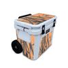Glossy Glitter Cooler Skin Compatible with Yeti Roadie 32 Wheeled Cooler - Orange Camo - Premium 3M Vinyl Protective Wrap Decal Cover - Easy to Apply | Crafted in The USA by MightySkins view 1