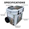 Glossy Glitter Cooler Skin Compatible with Yeti Roadie 32 Wheeled Cooler - Eagle Nebula - Premium 3M Vinyl Protective Wrap Decal Cover - Easy to Apply | Crafted in The USA by MightySkins view 2