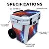 Cooler Skin Compatible with Yeti Roadie 32 Wheeled Cooler - Color Lightning - Premium 3M Vinyl Protective Wrap Decal Cover - Easy to Apply | Crafted in The USA by MightySkins view 2