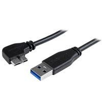 212 Main 1m Slim Micro USB 3.0 Cable Male to Male Left-Angle