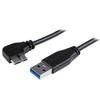 212 Main 1m Slim Micro USB 3.0 Cable Male to Male Left-Angle view 1