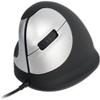 212 Main R-Go Wired Vertical Ergonomic Mouse Medium Left Hand, Black