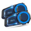 MAXTO Motorcycle Bluetooth Headset M6S,Mesh Intercom1000M Communication Systems 8 Riders Motorcycle Helmet Speaker, BT5.0 Double Chip CVC+DSP Noise Cancellation Music Sharing IP67(2 Pack) view 1