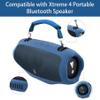 co2CREA for JBL Xtreme 4 Portable Bluetooth Speaker Silicone Cover Case, Portable Silicone Travel Case with Handle, Protective Skin Case (Blue Case) view 2