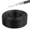 XRDS -RF RG6 Dual Shield Cable 50FT, 18 AWG 75 Ohm Bare Copper Conductor RG6 Coaxial Cable (50feet, Black) view 1