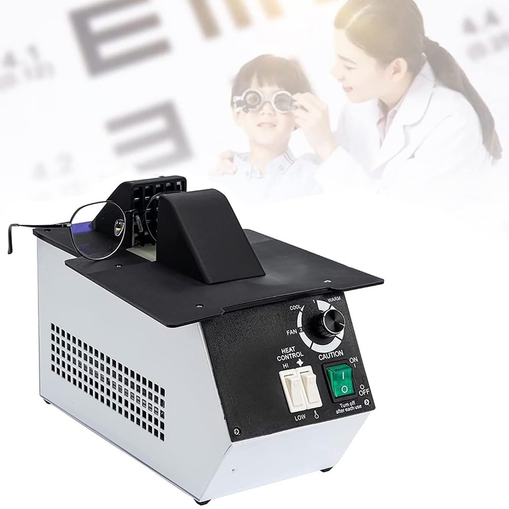 XARONF Eyeglasses Frame Heater, 1500W Optical Eyeglasses Frame Warmer, Hot and Cold Air Switching, 80-130 Temperature Adjustable, Ceramic Heating, for Non-Metal: Resin/Sheets/etc Spectacle Frames
