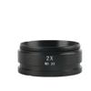 ZTBH Microscope Accessories Kit 0.3X 0.5X 0.7X 0.75X 1X 1.5X 2.0X Auxiliary Barlow Objective Lens M48mm Thread for Zoom Stereo Binocular Trinocular Microscope Microscope Slides(Color:2X) view 1