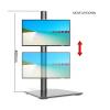 AVXANKTG DL-AOC3-D 10"-27" 25" Height Adjustable 15kg Metal Base Dual Monitor Desk Stand Dual Monitor Mounting Bracket view 3