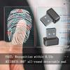 Srutueo USB Fingerprint Key Reader FIDO U2F Speedy Matching Security Key Hello Anti-Spoofing Mini Fingerprint Reader Easy Install Easy to Use, Black, 500450823 view 2