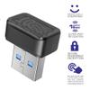 Srutueo USB Fingerprint Key Reader FIDO U2F Speedy Matching Security Key Hello Anti-Spoofing Mini Fingerprint Reader Easy Install Easy to Use, Black, 500450823 view 3