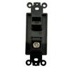 BUPLDET Coax and CAT6 Wall Plate Insert - Ethernet Coaxial Keystone Jack Insert Cover Plate Female to Female for Midsize/Oversize Wallplate - Black view 3