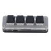 LiebeWH Programmable Mini Keypad, Mechanical Mini Keypad 4 Key 5V 1A for Office, LiebeWHyk3ggeavnc view 4