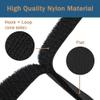 1" x16ft Hook and Loop Cable Securing Straps with 25 Buckles, Free Cut Length | Adjustable | Reusable Fastening Cable Ties, 1 inch Wide Cinch Strap for Wire, Cord Wraps, Cable Management- Black view 3