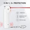 Notfjk Self Defence Personal Alarm 3-in-1 for Women,pepper gel &130 dB Siren & Strobe Lights,Flip-top Safety Cap,USB charger view 3