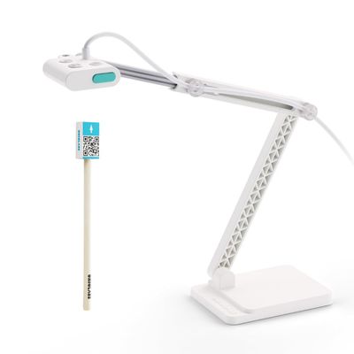 OKIOLABS OKIOCAM S2-4K Ultra HD 8MP USB Document Camera for Teachers & Classrooms with OKIOPoint AI-Tracking, Capture Near-Ledger Size, Great in Low Light, Support Mac, USB-C iPad, Interactive Display