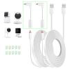 AYIIFEI 10FT Power Extension Cable for Wyze Cam v4, Wyze Cam Pan v3, Wyze OG, Wyze Cam v3, and v3 Pro Indoor/Outdoor, Waterproof Flat Micro USB Charging Power Cord for Security Camera 2 Pack view 1