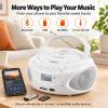 Gelielim Portable CD Player Boombox with Bluetooth & Speakers, AM/FM Radio view 4