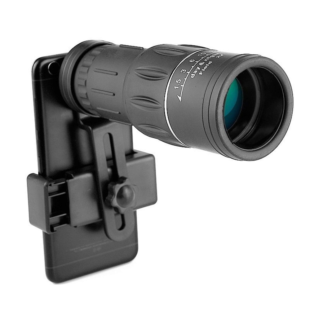 DirectNine Basics Portable Monocular 16 * 52 Monocular Powerful Telescope Hiking Binoculars for Bird-Watching Optical Lens High Magnification Zoom for Adult Bird Watching Outdoor, With Phone Adpater