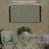 Lsrtoss Sage Green Outdoor TV Cover 70-75 Inch Weatherproof, Outdoor TV Enclosure with Zipper & Roll Up Front Flap, Farmhouse Sage Green Decor Waterproof TV Covers for Outside Flat Screen TV view 3