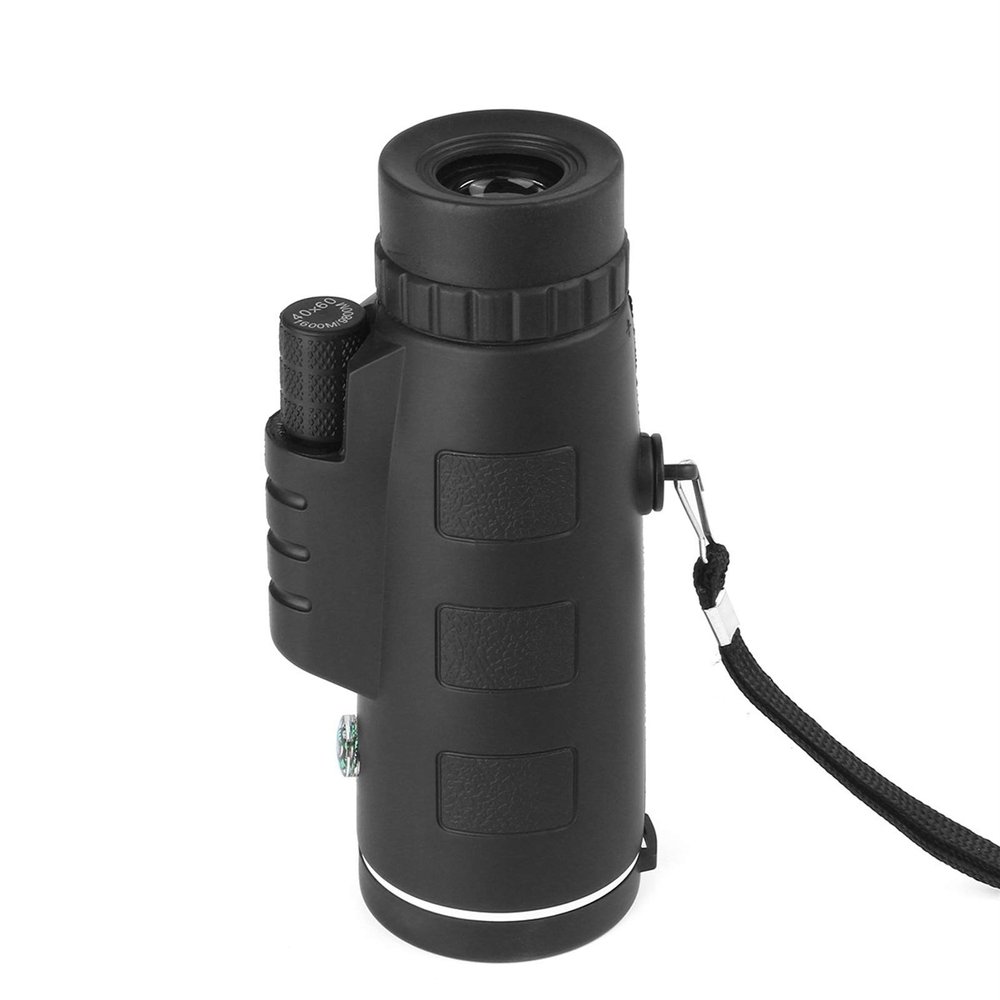 DirectNine Basics Portable Monocular Monocular Climbing Tool Telescope Outdoor Camping 40x60 Sports Hiking Optical - Black for Adult Bird Watching Outdoor Travel Sightseeing